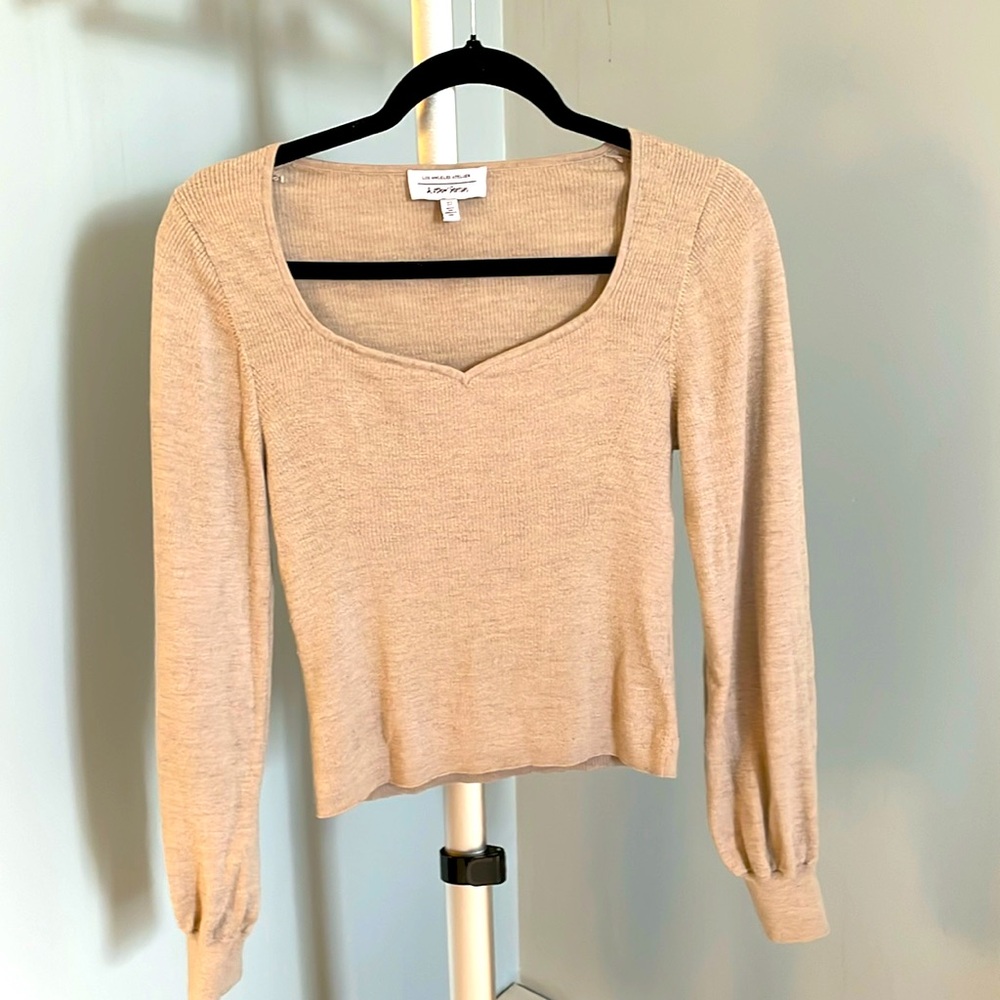 & other stories long sleeve sweater top size small